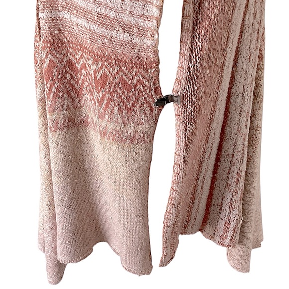 Free People In Your Arms Swing Blanket Sweater Cardigan Vest Wool Alpaca Large - Picture 5 of 11